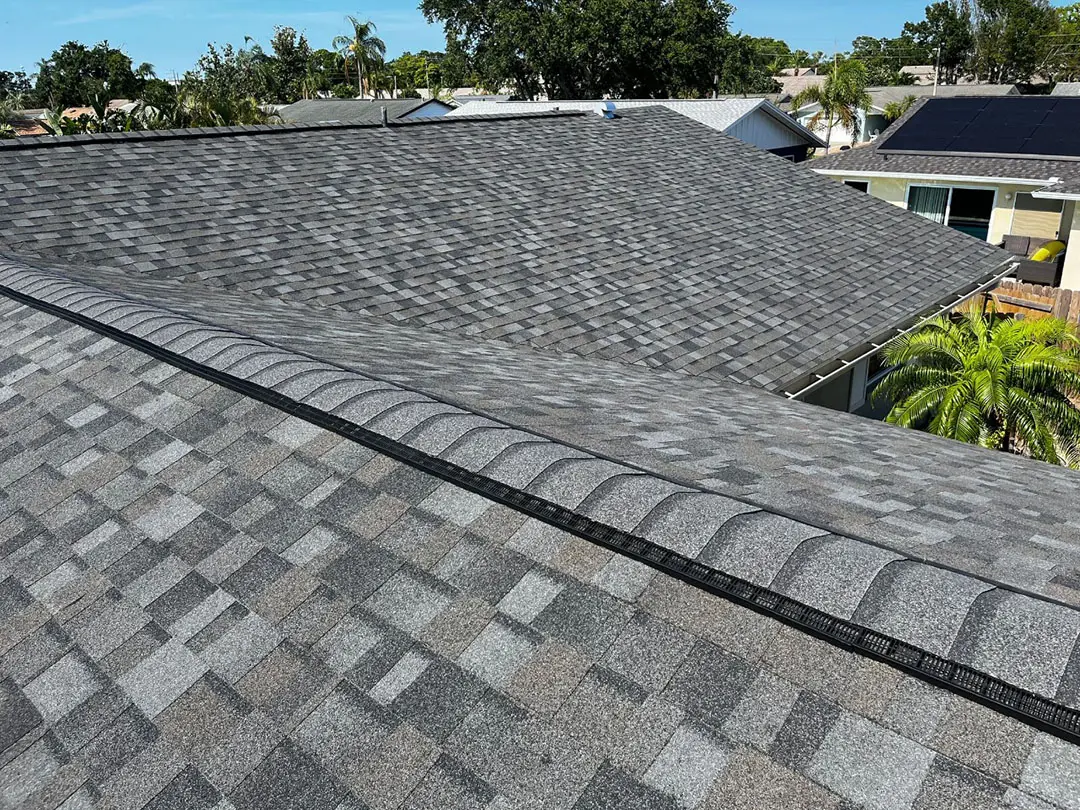 Roof Replacement Project in Tampa Bay – Williamsburg Gray Owens Corning Shingles